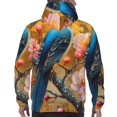 thumbnail image 7 of Wukai Bluebird Blossom Elegance Print Men Hoodies Fleece Sweatshirts Long Sleeve Sweaters Pullover Fall Outfits Winter Clothes-Medium, 7 of 7