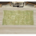 thumbnail image 1 of Floral Decorative Rug, Vintage Look Abstract Swirling Branches Mandala Inspired Ethnic Ornaments Design, Quality Carpet for Bedroom Dorm and Living Room, 6 Sizes, Avocado Green, by Ambesonne, 1 of 1