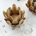 thumbnail image 6 of Candle Holders Decorative Wooden Petal Candles Candlestick Holder Wedding Party, 6 of 6