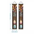 thumbnail image 3 of Happy Easter He Is Risen Porch Sign Banner Easter Party Hanging Banner Decorations for Home Wall Front Door Decor Easter Party Supplies 71x12in, 3 of 8