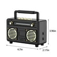 thumbnail image 3 of Back to School Gift Giving Retro Bluetooth Small Speaker, Wireless Small USB Flash Drive, Radio Speaker, Outdoor Portable Mini Sound System Clearance!, 3 of 7