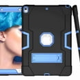 thumbnail image 5 of For iPad Pro 10.5 2017 A1701 A1709 Case, Dteck Shockproof [Full-Body] Hybrid 3-Layer Drop Protection Rugged Case Kickstand [HD Screen Protector] Cover , Black+Blue, 5 of 7