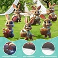 thumbnail image 3 of 6pcs Outdoor Easter Bunny Yard Signs - Waterproof Spring Home Decor with Stakes, Cute Bunny Yard Decor for Garden & Lawn, Festive Easter Decorations for Outdoor/Party Celebrations, Colouful, 3 of 8