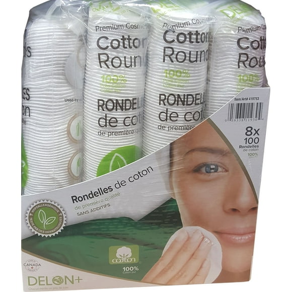 Cotton Delon + 100% Cotton Rounds, 800 Count
