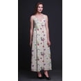 thumbnail image 2 of Bimba Floral Printed Adjustable Spaghetti Strap Long Maxi Dress Summer Beachwear-Large, 2 of 6