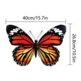 thumbnail image 5 of 16" Large Plastic Butterfly Wall Decor Outdoor Garden Fence Art, Indoor Hanging Decorations for Living Room, Bedroom, 5 of 5