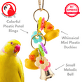 thumbnail image 3 of Bonka Bird Toys 1729 Tini Duck Durable Plastic Ringer Small Parrot Cage Toy Pet, 3 of 7