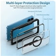 thumbnail image 5 of Allytechgroup iPhone 16 Pro Clear Case Mangetic, Wireless Charging Military Grade Shockproof Bumper Anti-Scratch Anti-Yellow Hard Shell Magsafe Compatible Case for Apple iPhone 16 Pro, Black, 5 of 7