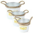 thumbnail image 2 of 3pcs Decorative Bucket Iron Flower Pot Iron Flowers Bucket Iron Plant Storage Containers Bucket, 2 of 9