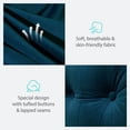 thumbnail image 6 of WOWMAX Rectangular Headboard Reading Body Pillow Bedside Oversized Throw Cushion Extra Large Backrest Lumbar Pillows Positioning Back Support Bolster for Bed Sofa Couch Velvet Deep Blue Twin, 6 of 6