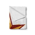 thumbnail image 2 of Prehistoric Country Soft Flannel Fleece Throw Blanket, Grunge Western Star Retro Style Worn Aged Retro Country Design, Cozy Plush for Indoor and Outdoor Use, 70" x 90", Redwood Marigold, by Ambesonne, 2 of 6