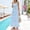 c01Blue, variant on Womens Cotton Plaid Maxi Tank Dress, Summer Square Neck A-line Flowy Sundress Casual Long Boho Gingham Beach Dress Red XXL