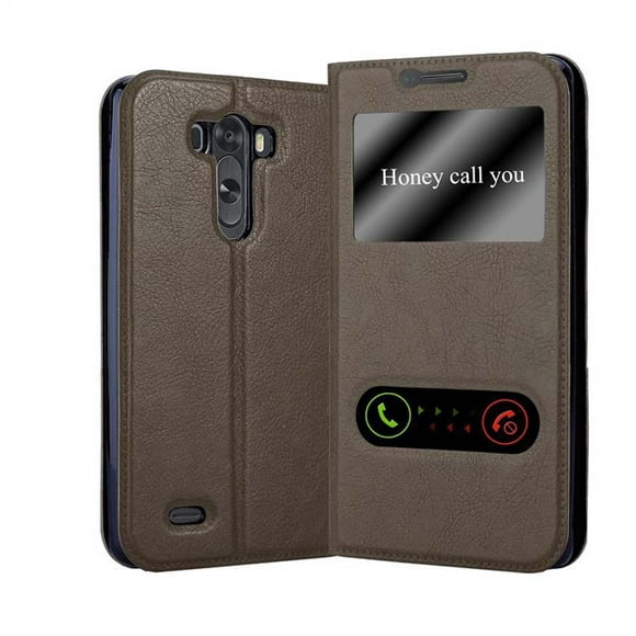 Cadorabo Case for LG G3 Cover Book Wallet Screen Protection PU Leather Flip Magnetic Smart View Etui