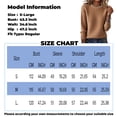 thumbnail image 4 of Women's Fashion Casual Loose Pullover Solid Color Round Neck Long Sleeve Knit Sweater for Fall and Winter, Comfortable and Versatile, Ideal for Everyday Wear,Camel,Size S, 4 of 6