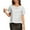 White, variant on Caywon Women's Sequin Embellished Crew Neck Tank Top Short Sleeves Shiny Glittery Trendy Stylish Top for Party Date Daily Casual Streetwear