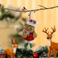 thumbnail image 4 of YOHAVEN Christmas Fabric Doll Ornament Small Plush Hanging Decoration Cute Holiday Pendant Xmas Tree Decor for Living Room Bedroom Fireplace Home, 4 of 6