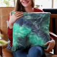 thumbnail image 5 of Plutus Green Blue Northern Lights Animal Faux Fur Luxury Throw Pillow - Double sided 12" x 20", 5 of 5