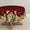 Red, variant on Fall Tablecloth 60x60 Inch Round, Thanksgiving Autumn Harvest Pumpkin Leaf Red Table Cover for Party Picnic Dinner Decor