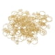 thumbnail image 1 of 80 clips de papel con forma de anillo, multifunción, resistentes al óxido, con caja transparente, para oficina, escuela, dorado, 1 of 5