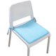 thumbnail image 1 of Cojín CLLC para silla, cojín cuadrado con correa para silla de oficina, cojín para silla de jardín, cojín para taburete de exterior, bistró, patio, comedor, 15.7x15.7 pulgadas (Azul), 1 of 6