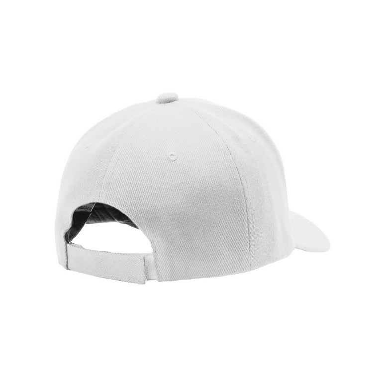 Baseball and TopHeadwear Youth Hat Hook Closure White Kids Blank Adjustable Loop