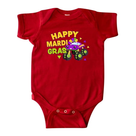 

Inktastic Happy Mardi Gras with Monster Truck Gift Baby Boy Bodysuit