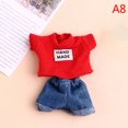thumbnail image 3 of 1/8 Accesorios Traje Vestido Falda Sudadera con capucha Zapatos Vestir para niña Ropa para muñecas 16 cm Bjd OB11 Ropa para muñecas Sombrero Camiseta corta, 3 of 5