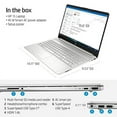 thumbnail image 3 of HP 15.6" FHD Laptop, Intel Core i5-1135G7, 8GB RAM, 256GB SSD, Windows 11 Home, Natural Silver, 15-dy2095wm, 3 of 6