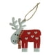 thumbnail image 1 of Colgantes de Alces Adornos, Encanto de , para Árboles de Navidad, Fiestas Decoraciones Colgantes para Hogar 14x13cm rojo Macarena Colgante de alce de árbol de Navidad, 1 of 8