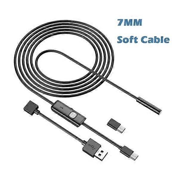 Industrial Endoscope Camera IP67 Waterproof 5.5mm 7mm 3IN1 For Android Phones PC USB Endoscope Camera