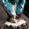 thumbnail image 5 of 1pc Ceramic Halloween Skull Backflow Incense Burner, Terrifying Ornament Aromatherapy Decor (Without Incense), 5 of 7
