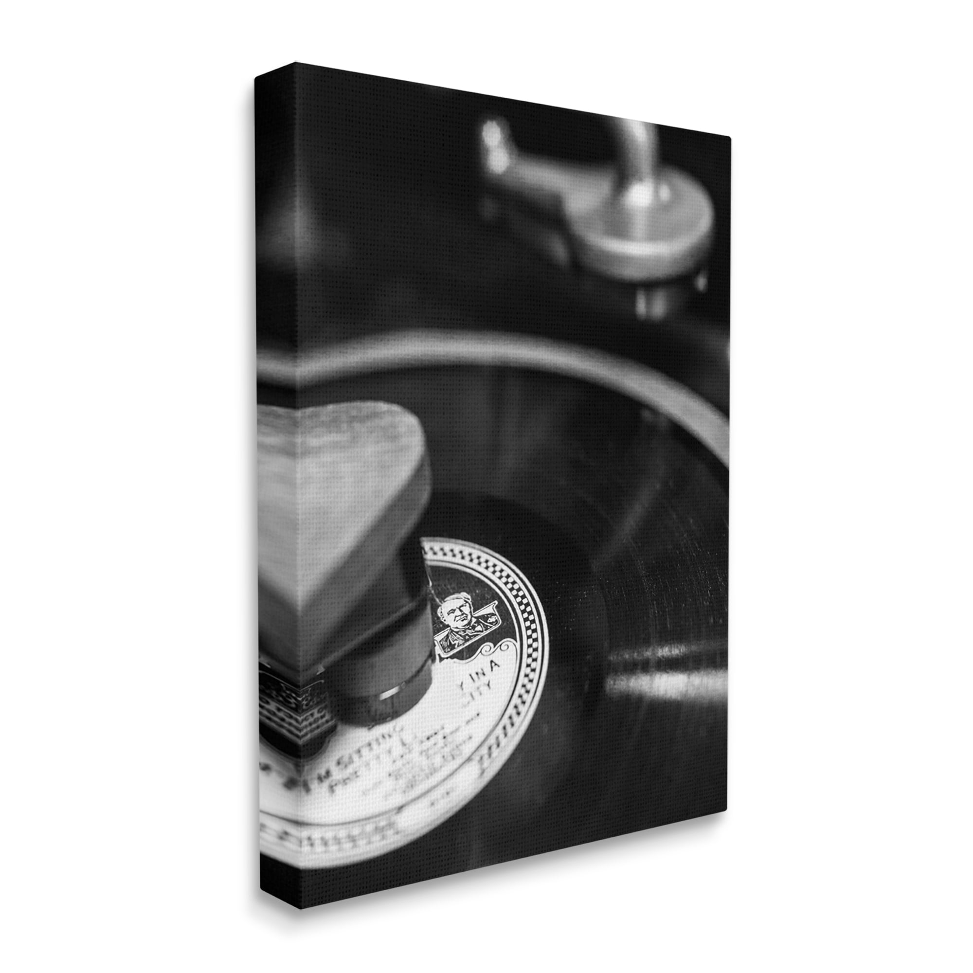 Stupell Industries Vintage Vinyl Record Nature Photography Gallery Wrapped Canvas Art Print Wall Art, 24 x 30