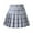 Smog Blue Broken Plaid, variant on 2-12Years Girls Womens Pleated Skirt School Uniform Mini Skirts