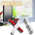 thumbnail image 1 of Neinkie 8Pcs Screen Window Installation Buckle Self-Adhesive Fixing Clips Adjustable Plastic Window Grids Snap Fastener for Kitchen, Bedroom, Office, Workshop, Living Room and Much More, 1 of 7