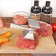thumbnail image 2 of Meat Hammer, Heavy Duty Meat Tenderizer, Steak Hammer with Wood Handle and Food Grade Zinc Alloy, 2 in 1 Kitchen Mallet, 26 CM, 2 of 4