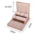 thumbnail image 3 of 3 Props, Elegant Creative Flannel Display Stand Display Holder Case for Bracelets Rings Necklace Showroom Home Beige, 3 of 8