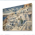 thumbnail image 2 of Designart "Odyssey in Santorini I" Greece Print on Natural Pine Wood, 2 of 5