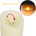 thumbnail image 5 of Juego de 3 velas LED sin llama, luz ALED, 3 velas LED RGB reales de color blanco cálido y multicolor, funciona con pilas con temporizador de control remoto, adecuado para decoraciones de bodas, 5 of 5