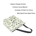 thumbnail image 3 of FORMRS Womens Canvas Tote Bag with Zipper Inner Pocket Shoulder Handbag, Lush Greenery, 3 of 7