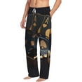 thumbnail image 2 of Goofa Casino Cards Poker Pattern Printed Soft Pajama Pants for Men, Wide Leg Comfy Casual Lounge Yoga Pants-Medium, 2 of 9
