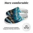 thumbnail image 6 of Wukai Iceberg Bald Eagle Print Women's Indoor Bedroom Slipper Slip On Shoes, Unisex House Shoes with Anti-Skid Sole for Men, Gift for Women Men-11, 6 of 7