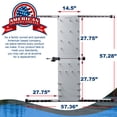 thumbnail image 2 of Rush Creek Creations 14-Rod Fishing Holder Rack, Wall Mount Tackle Storage, Modular Garage Unit, 2 of 9