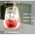 thumbnail image 5 of Monogram Etched 17oz Stemless Wine Glass (Letter E) A-Z Personalized gifts for Women, Custom wine glasses, Monogrammed Birthday gift for Her Initial, 5 of 6