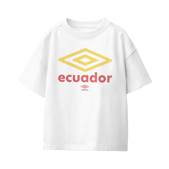 Umbro Kids Ecuador Diamond Logo T Shirt (White, XS-XL)