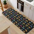 thumbnail image 5 of Colorful Games Retro Black Pattern Kitchen Rug Mat,Kitchen Runner Rugs Non Skid Washable,Decorative Kitchen Floor Mats for Kitchen,Sink,Laundry,17"x47.2", 5 of 7