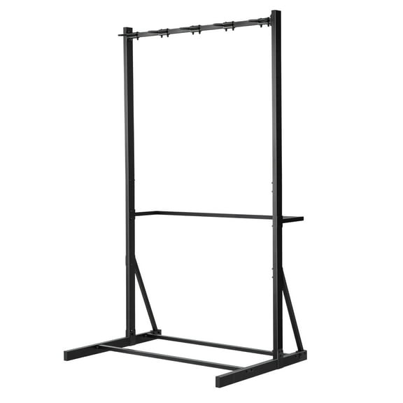 KFFKFF Freestanding Bike Rack, 300LBS/136KG Capacity for 5 Bikes, Vertical Bicycle Storage Stand Made of Carbon Steel for Home, Garage, Yard, Living Room, Indoor/Outdoor Use