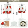 thumbnail image 4 of Capybara Strawberry LED Desk Lamp Table Lamp USB Bedside Nightstand Small Lamp for Bedroom Living Room Kids Room, 4 of 8