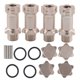 thumbnail image 2 of Adaptador de extensión de cubo hexagonal de aluminio de 4 piezas de 17 mm para coche modelo RC con relación 1:8 (color titanio), 2 of 8