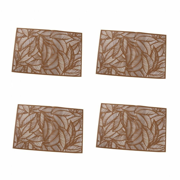 AUQ Placemat,No Deformation Fading Table Mat,Stylish Non-Slip Mats Dinner Mats,Brown