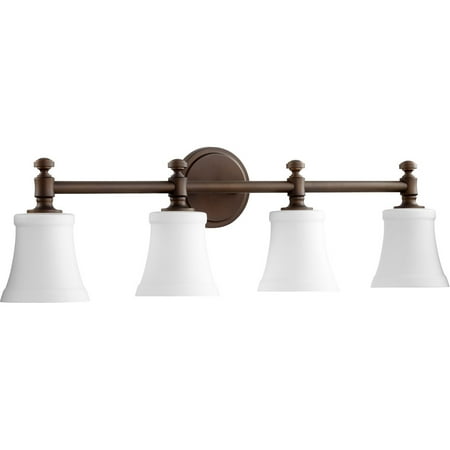 

Bathroom Vanity 4 Light With Oiled Bronze Finish Medium Base Bulbs 30 inch 400 Watts